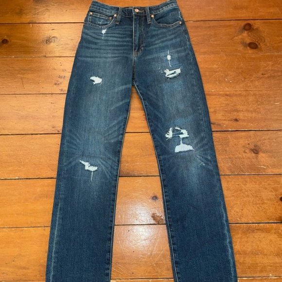 J Crew High Rise Straight Leg Cropped Jeans - Picture 9 of 14